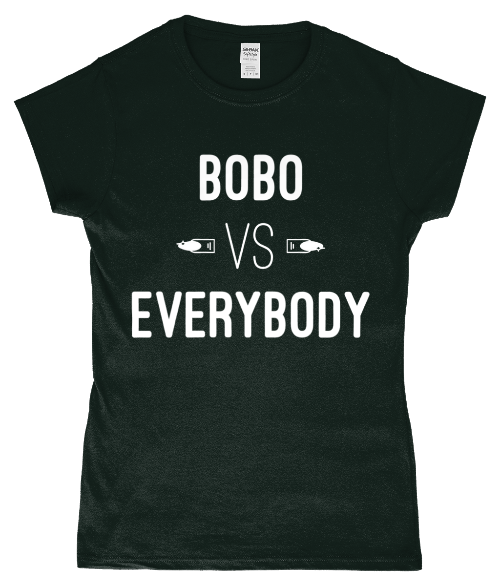 Scarlett Bobo -  Bobo Vs Everybody White Ladies T-Shirt - SNATCHED MERCH