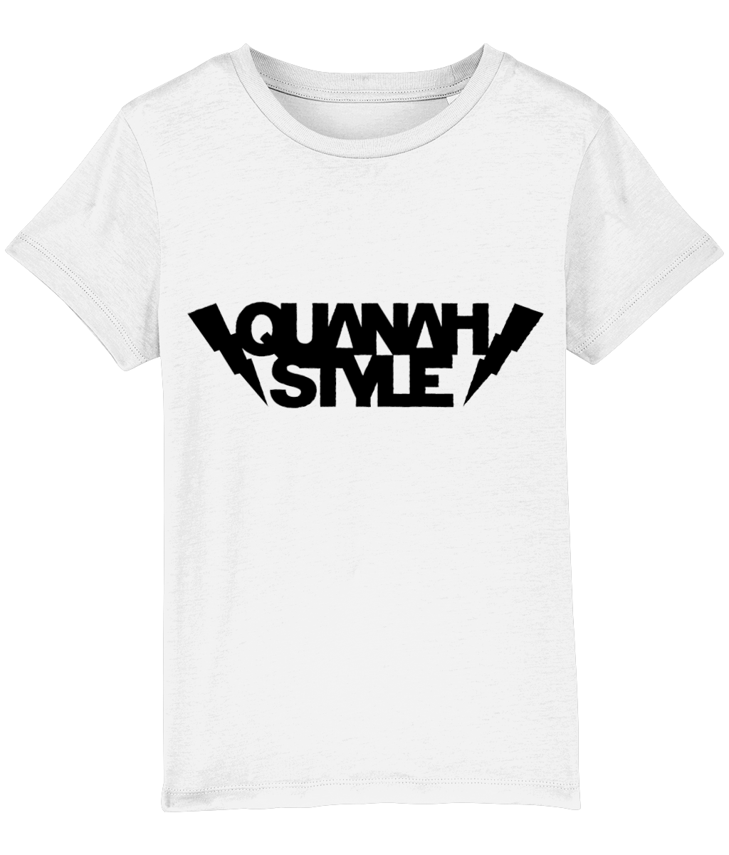 Quanah Style - Black Logo Kids T-Shirt - SNATCHED MERCH
