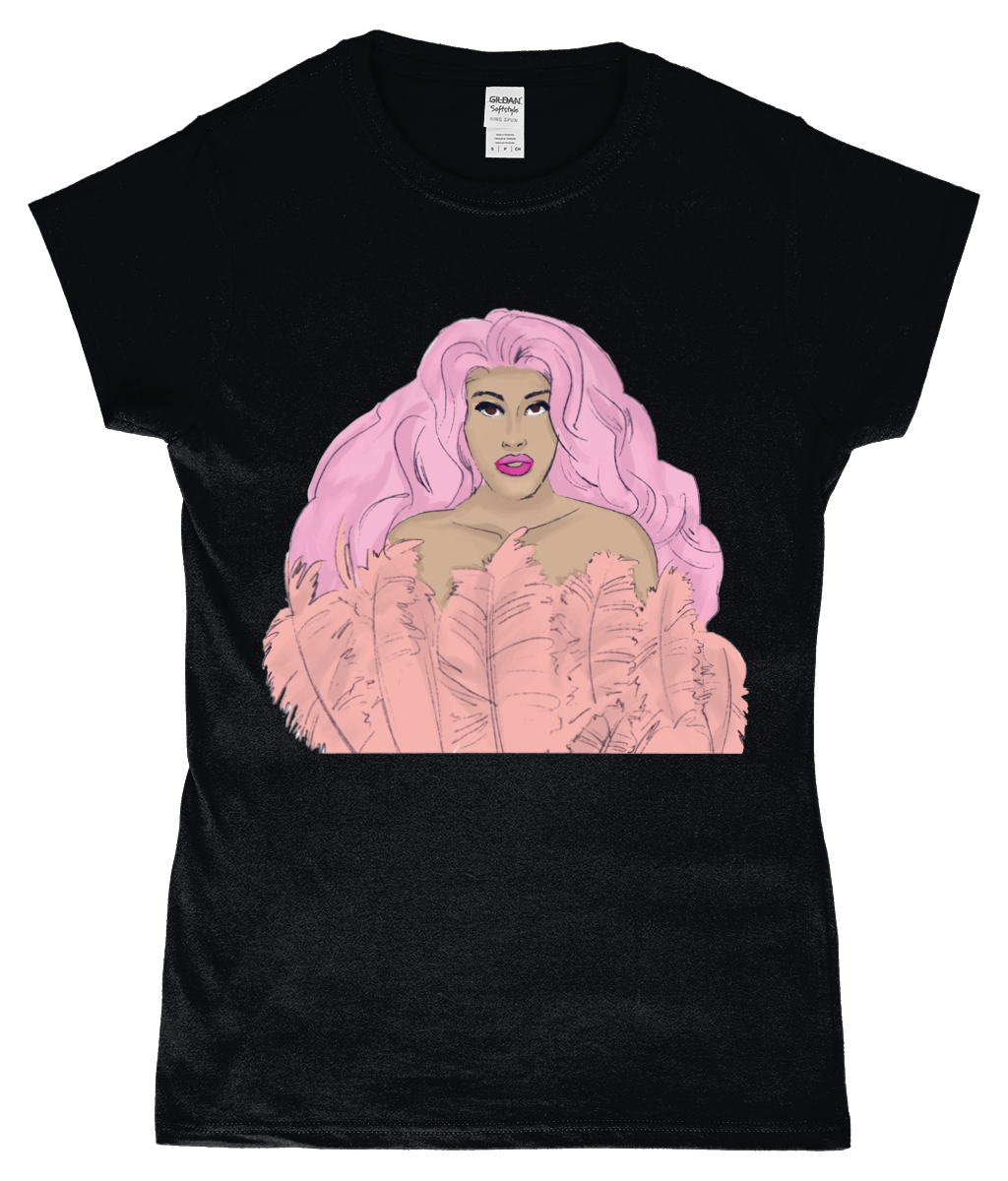 Quanah Style - Cover Cartoon Ladies T-Shirt - SNATCHED MERCH