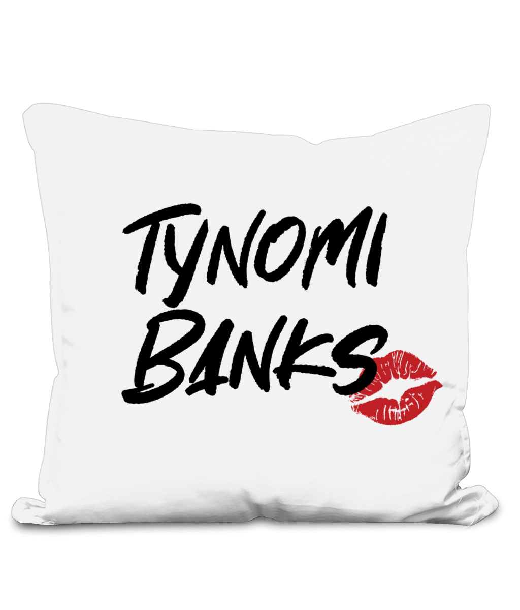 Tynomi Banks - Logo Cushion Cover - SNATCHED MERCH