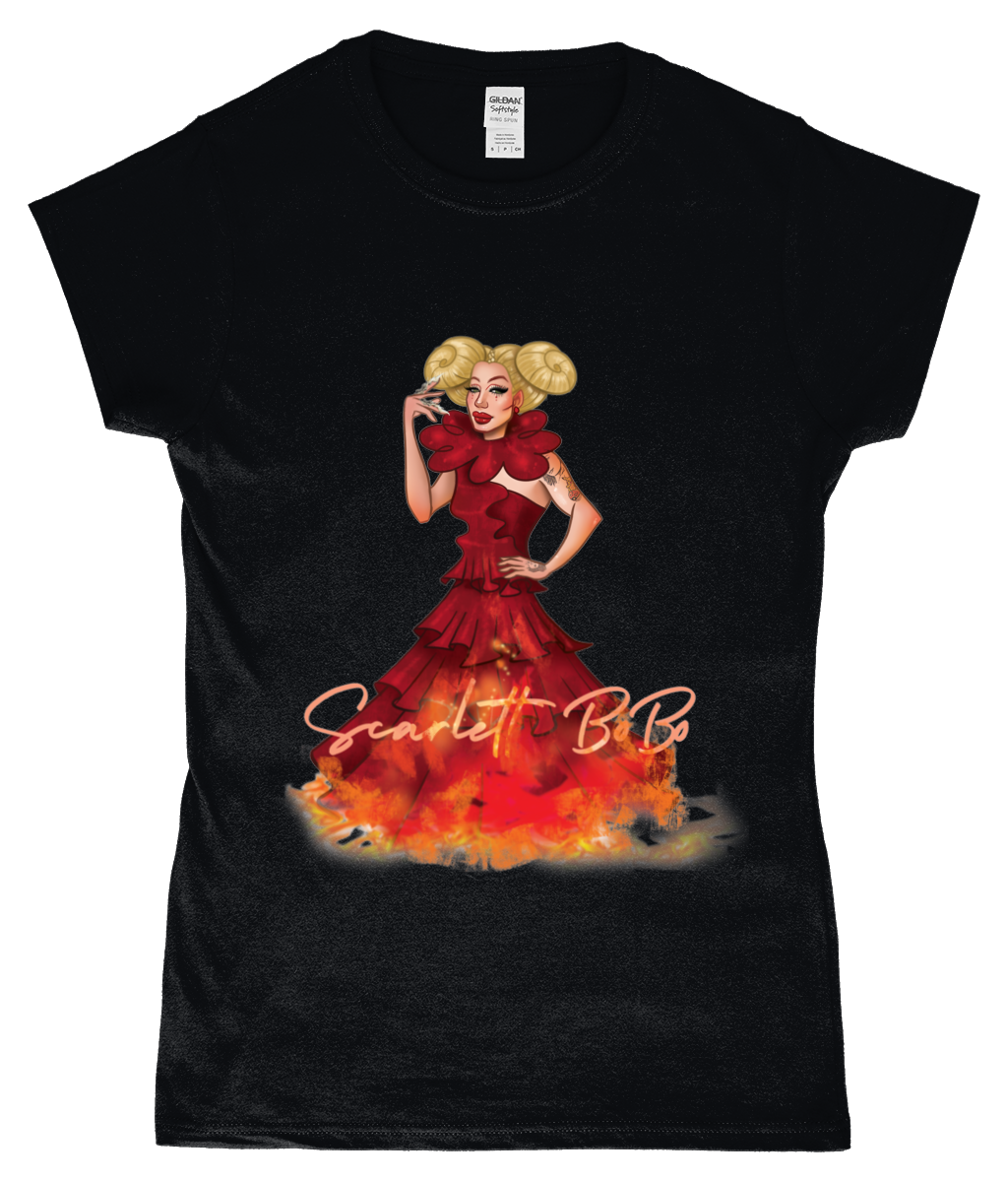 Scarlett Bobo - Clown On Fire Ladies T-Shirt - SNATCHED MERCH